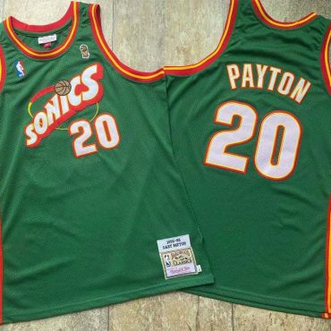 Gary Payton Seattle Supersonics #20 Mitchell and Ness Jersey
