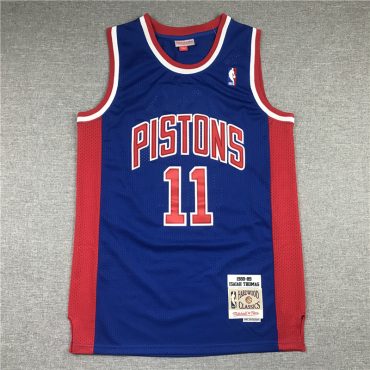 Isiah Thomas Detroit Pistons #11 Mitchell and Ness Jersey