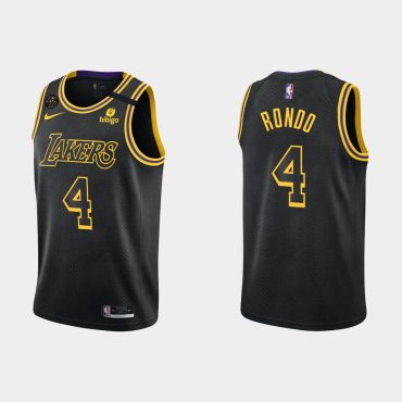 Rajon Rondo Los Angeles Lakers #4 Swingman Jersey Mamba Edition