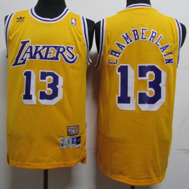 Wilt Chamberlain Los Angeles Lakers #13 Hardwood Classics Jersey