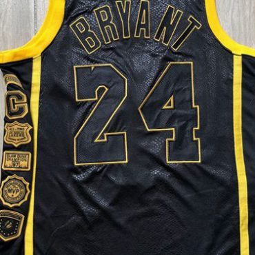 Kobe Bryant LA Lakers Gold Edition Commemorative Jersey #24
