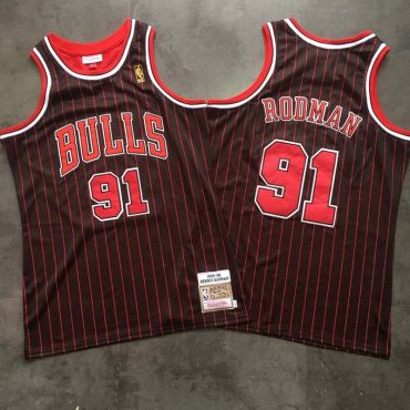 Dennis Rodman Chicago Bulls #91 Mitchell And Ness Jersey
