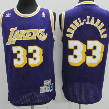 Kareem Abdul Jabbar LA Lakers #33 Hardwood Classics Jersey