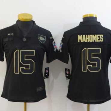 Patrick Mahomes Kansas City Chiefs #15 Black And Gold