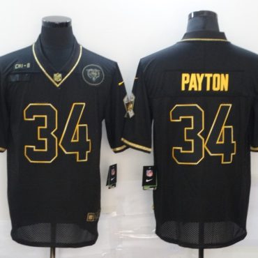 Walter Payton Chicago Bears #34 Black