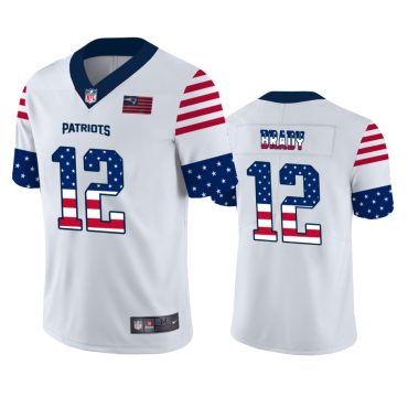 Tom Brady New England Patriots #12 White