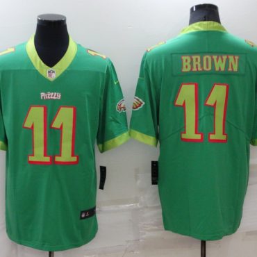 AJ Brown Philadelphia Eagles # 11 Green