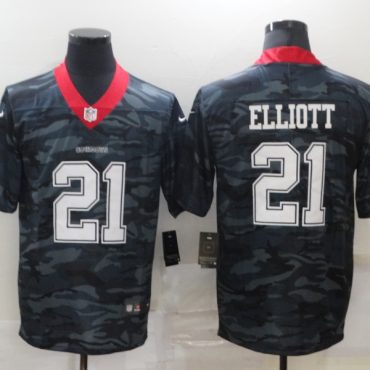 Ezekiel Elliott Dallas Cowboys #21 Camo