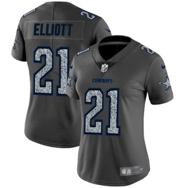 Ezekiel Elliott Dallas Cowboys #21 Grey