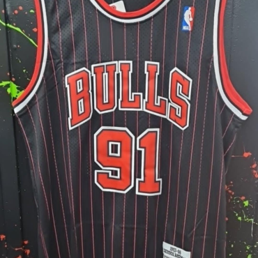 Dennis Rodman Chicago Bulls #91 Mitchell Ness Jersey