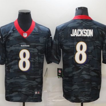 Lamar Jackson Baltimore Ravens #8 Camo