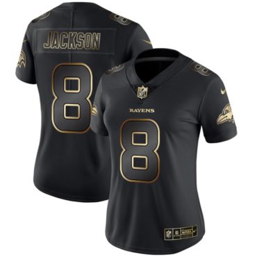 Lamar Jackson Baltimore Ravens #8 Black And Gold