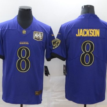 Lamar Jackson Baltimore Ravens #8 Blue