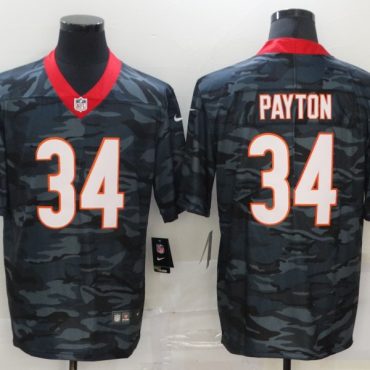 Walter Payton Chicago Bears #34 Camo