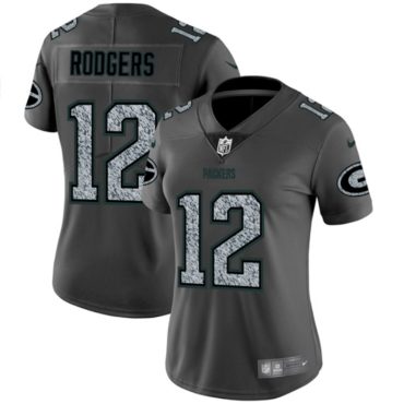 Aaron Rodgers Green Bay Packers #12 Grey