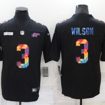 Russell Wilson Denver Broncos #3 Black Rainbow