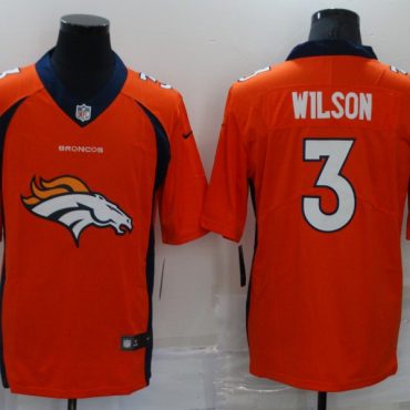 Russell Wilson Denver Broncos #3 Orange