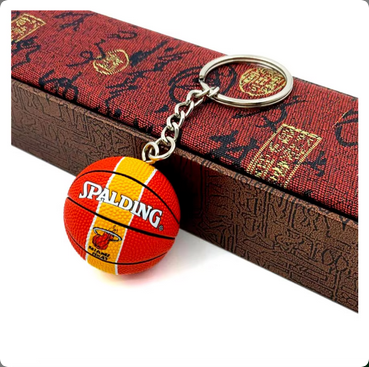 Basketball Keyring - Miami Heat