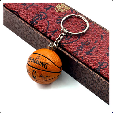 Basketball Keyring - Orange Spalding Game Ball