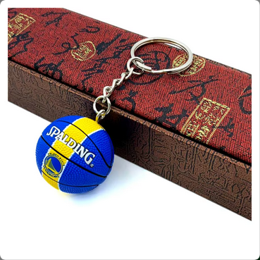 Basketball Keyring - Golden State Warriors