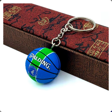 Basketball Keyring - Minnesota Timberwolves
