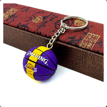 Basketball Keyring - Los Angeles Lakers