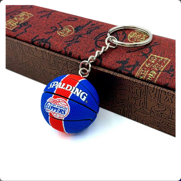 Basketball Keyring - Los Angeles Clippers