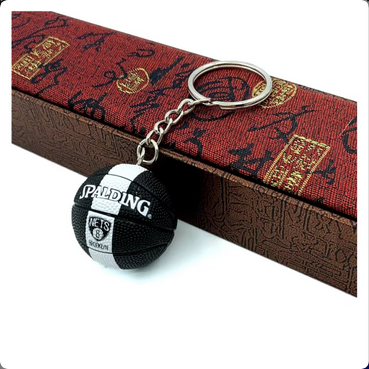 Basketball Keyring - Brooklyn Nets