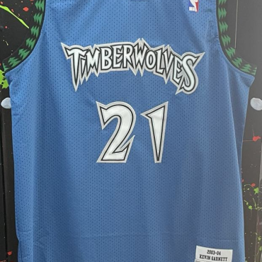 Kevin Garnett Minnesota Timberwolves #21 Mitchell and Ness