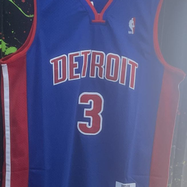Ben Wallace Detroit Pistons #3 Mitchell and Ness Jersey