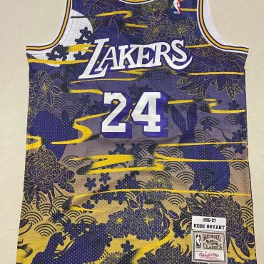Kobe Bryant Los Angeles Lakers Hardwood Classics Hand Stitched Jersey
