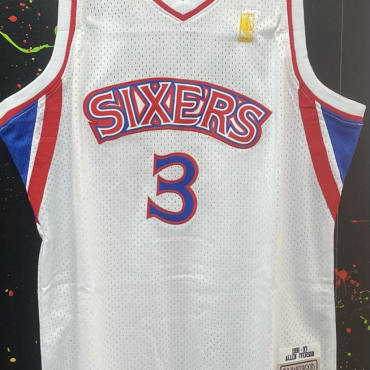 Allen Iverson Philadelphia 76ers #3 Mitchell and Ness Kids