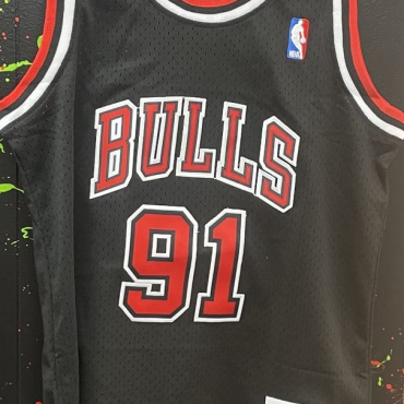 Dennis Rodman Chicago Bulls #91 Mitchell and Ness Kids